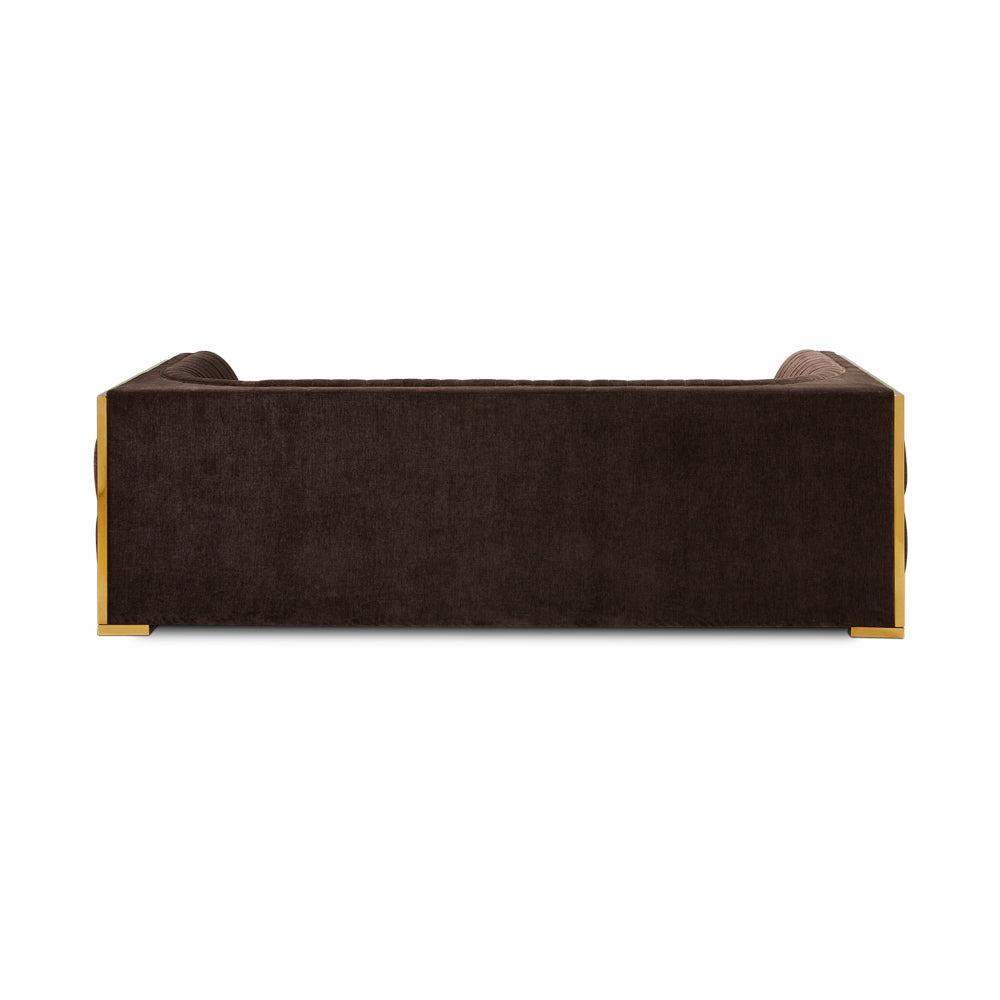 Bergen Gold Sofa: Contessa Java