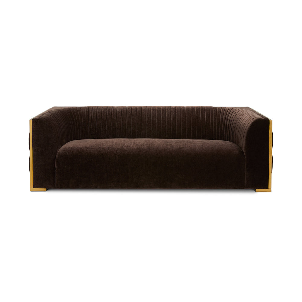 Bergen Gold Sofa: Contessa Java