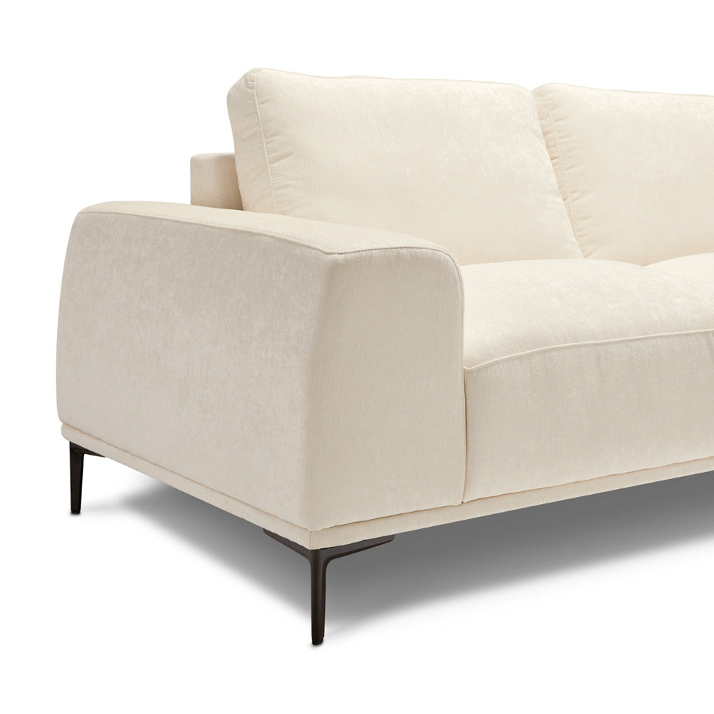 Middleton Sectional Sofa: Beige Linen
