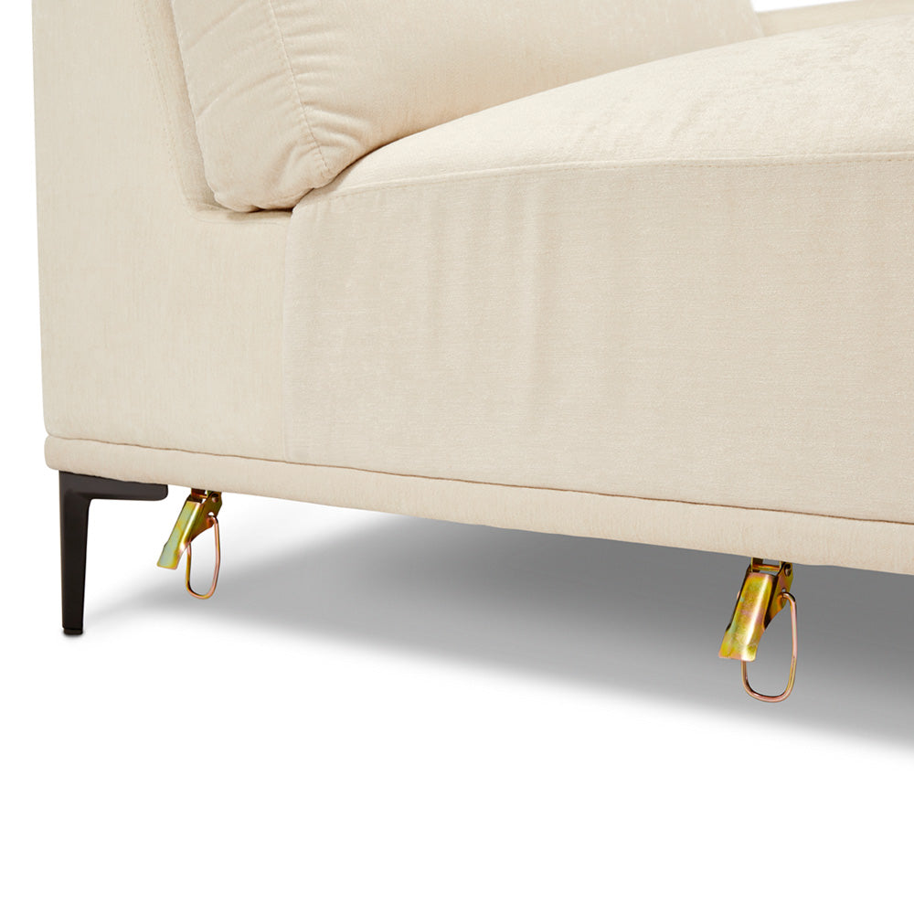 Middleton Sectional Sofa: Beige Linen