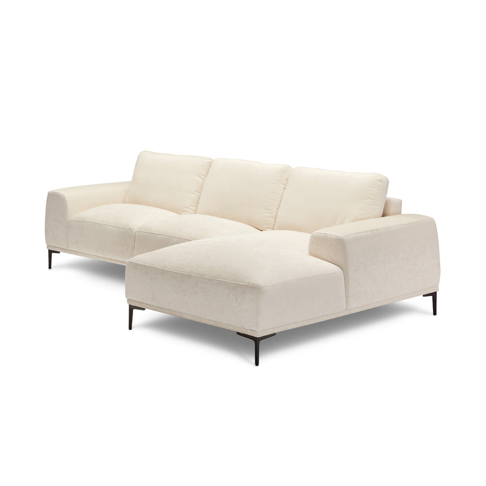 Middleton Sectional Sofa: Beige Linen