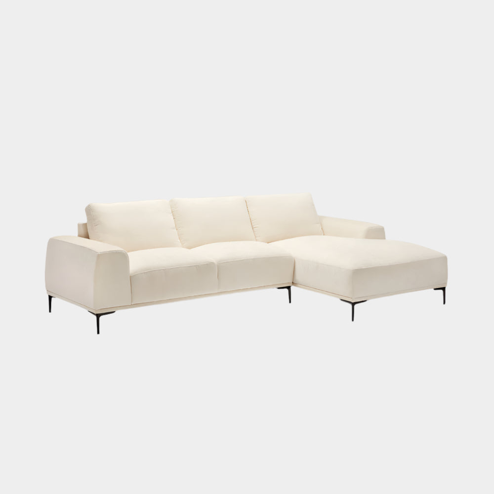 Middleton Sectional Sofa: Beige Linen