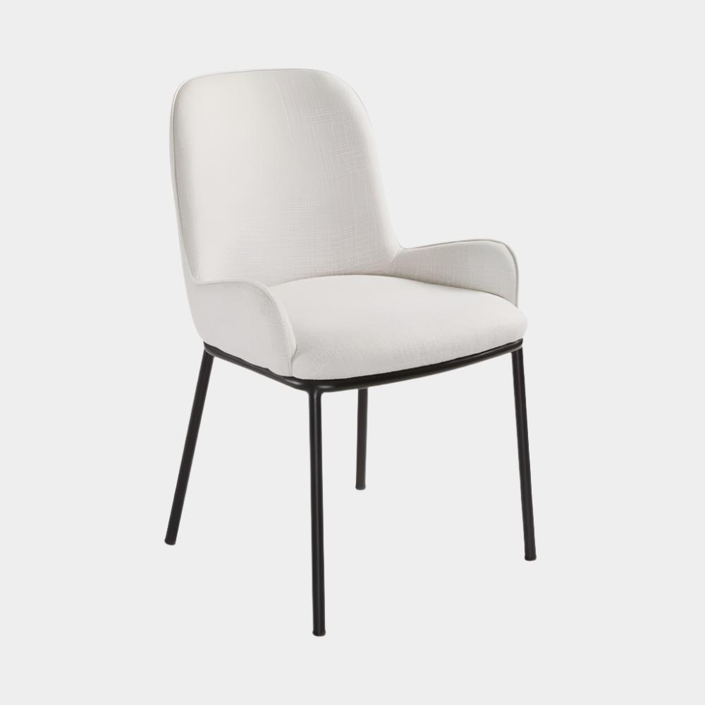 Chaise de salle à manger Bennett Gris clair
