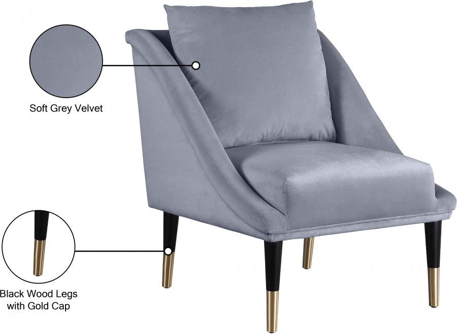 Fauteuil d'appoint rembourré en chenille Vivi