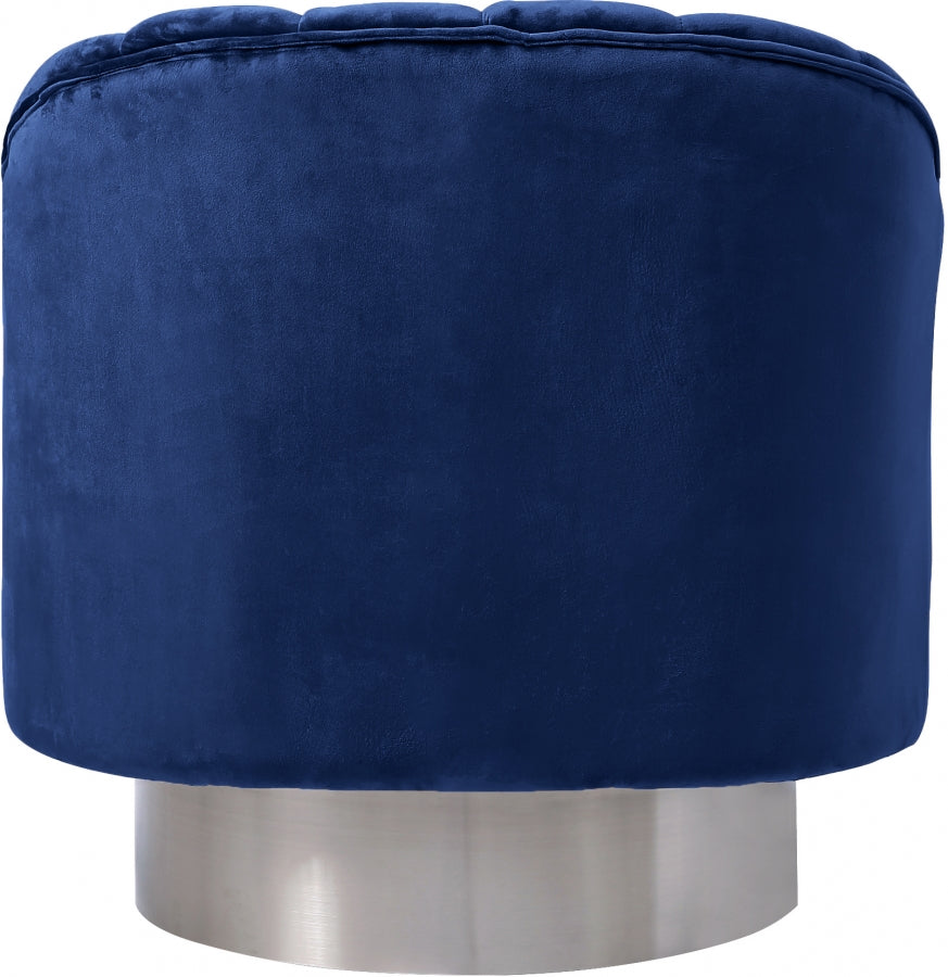 Farrah Velvet Upholstered Swivel Accent Chair