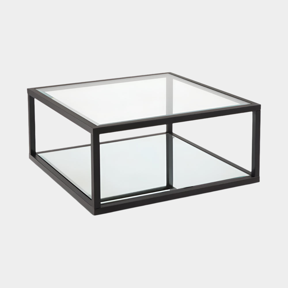 Caspian Black Square Coffee Table: Condo Size