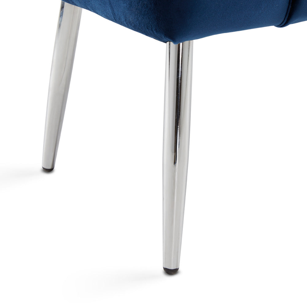 Marcella Storage Bench: Navy Blue