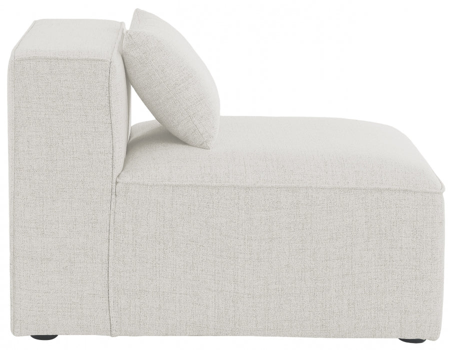 Cube Fabric Upholstered Armless Modular Chair