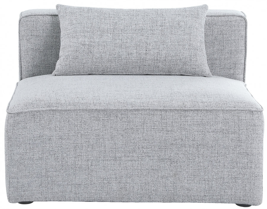 Cube Fabric Upholstered Armless Modular Chair