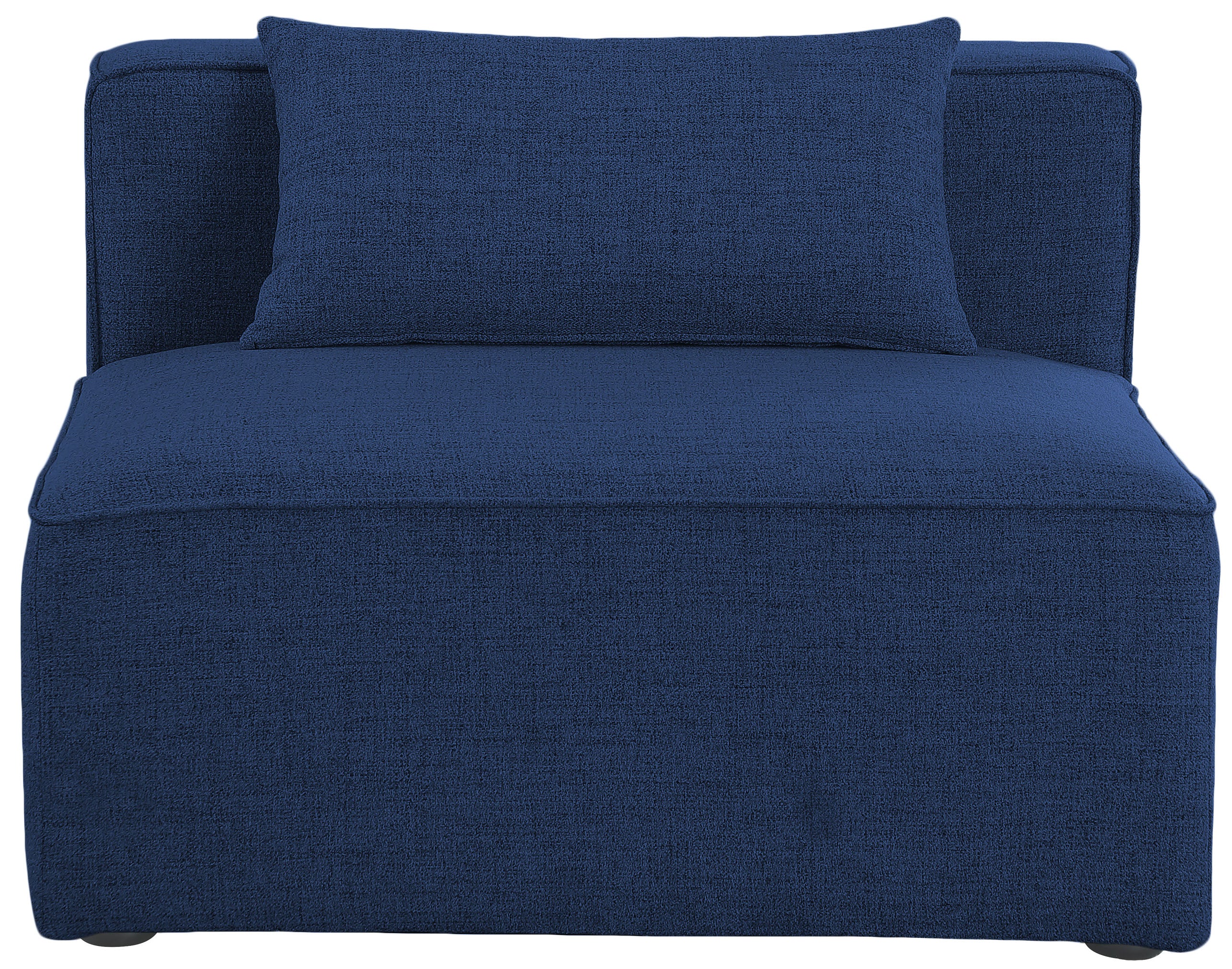 Cube Fabric Upholstered Armless Modular Chair