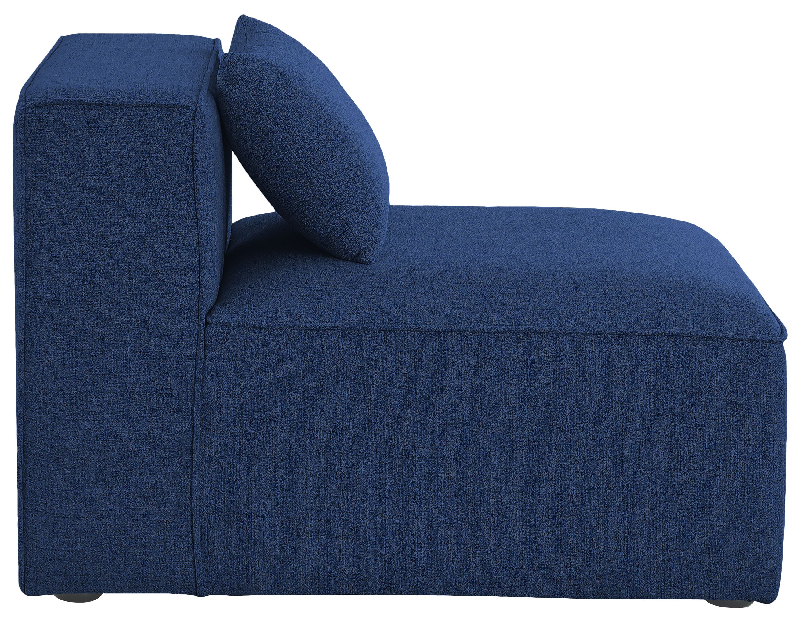 Cube Fabric Upholstered Armless Modular Chair