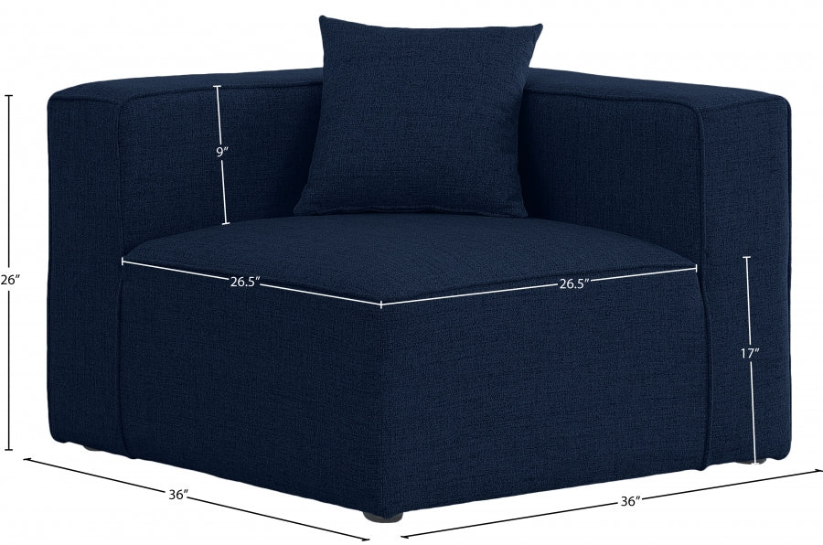 Cube Fabric Upholstered Corner Modular Chair