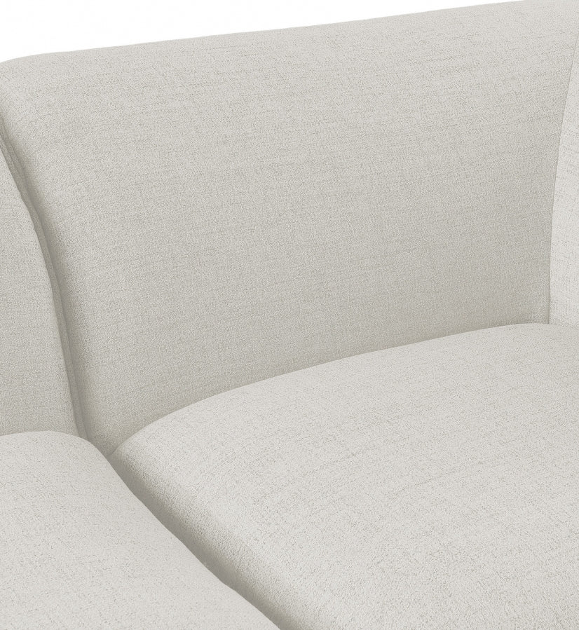 Miramar Linen Textured Fabric Upholstered Armless Modular Chair