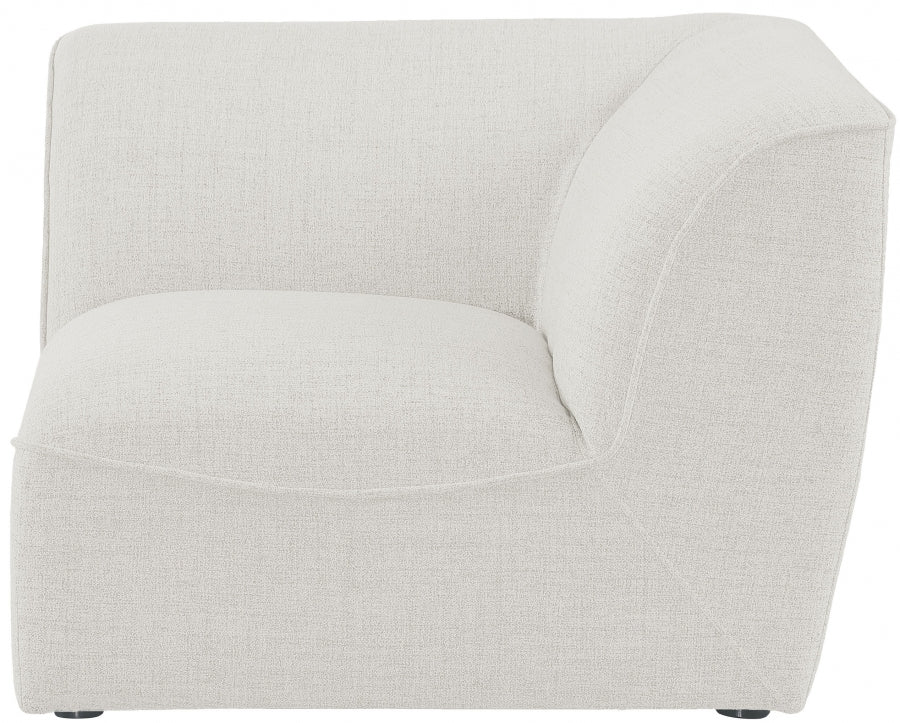 Miramar Linen Textured Fabric Upholstered Corner Modular Chair