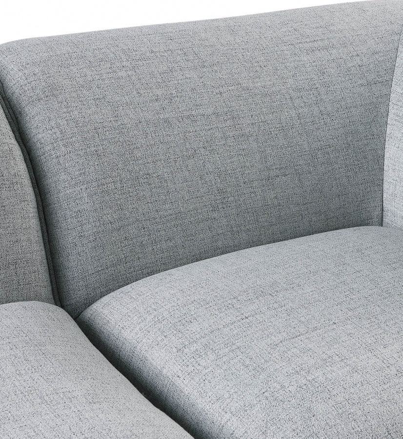 Miramar Linen Textured Fabric Upholstered Armless Modular Chair