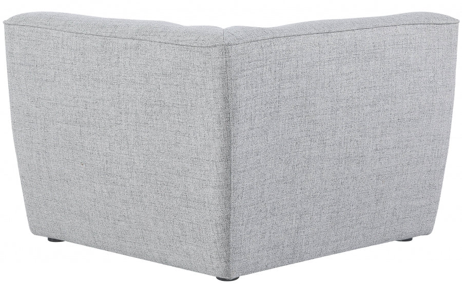 Miramar Linen Textured Fabric Upholstered Corner Modular Chair