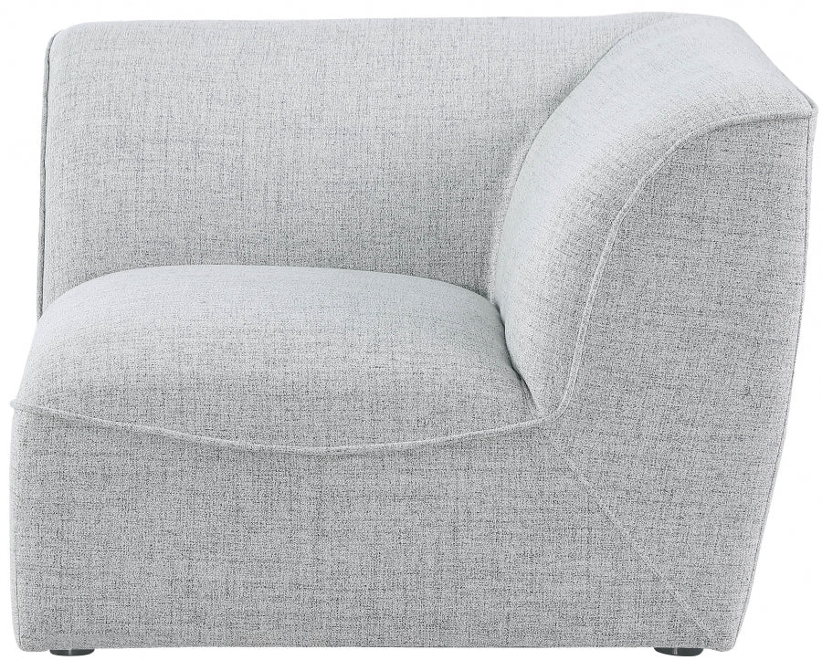 Miramar Linen Textured Fabric Upholstered Corner Modular Chair