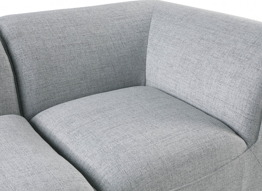 Miramar Linen Textured Fabric Upholstered Corner Modular Chair