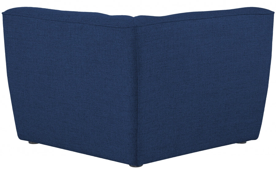 Miramar Linen Textured Fabric Upholstered Corner Modular Chair