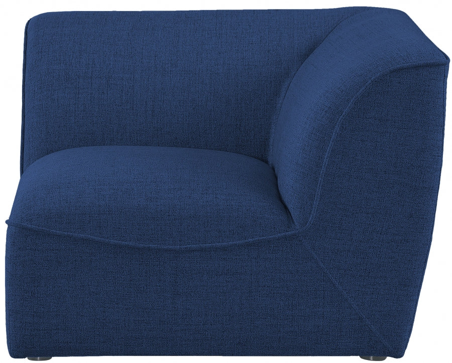 Miramar Linen Textured Fabric Upholstered Corner Modular Chair