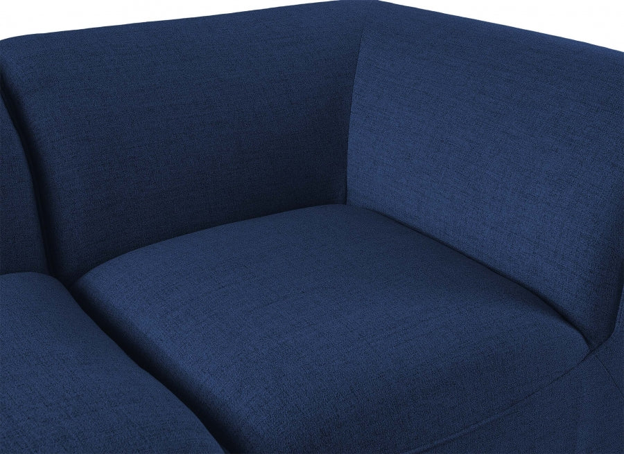 Miramar Linen Textured Fabric Upholstered Corner Modular Chair