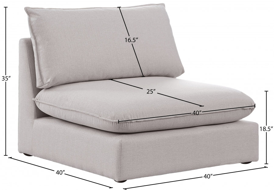 Fauteuil d'appoint rembourré en chenille Vivi