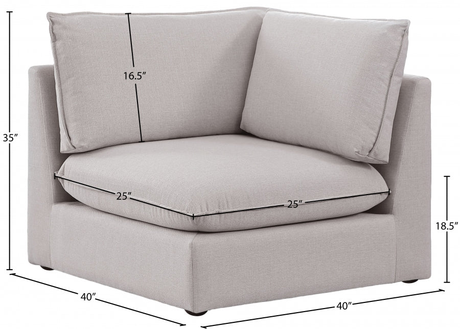 Fauteuil d'appoint rembourré en chenille Vivi