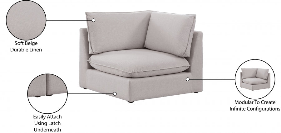 Fauteuil d'appoint rembourré en chenille Vivi