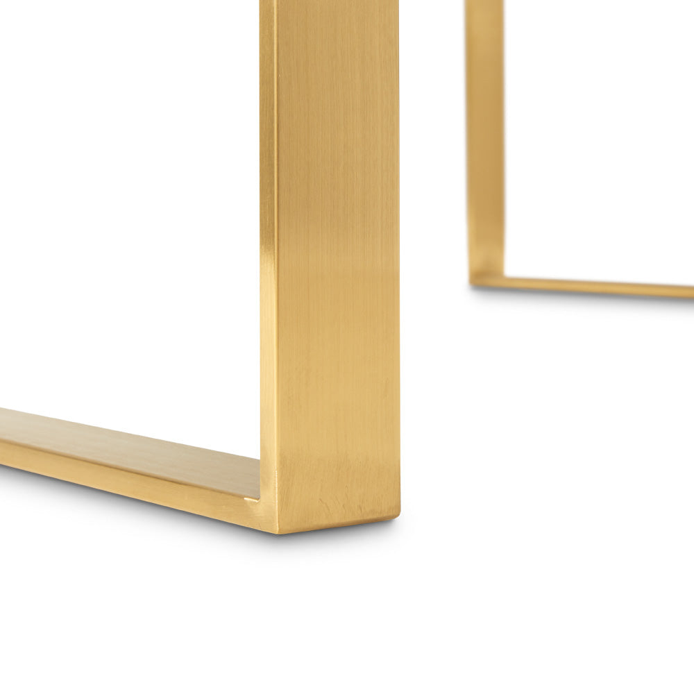 Table basse carrée David Gold