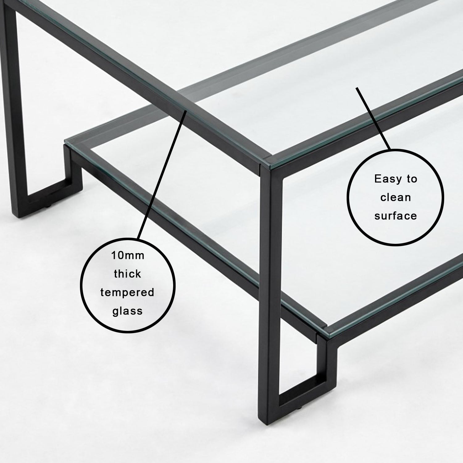 Table basse Krista noire