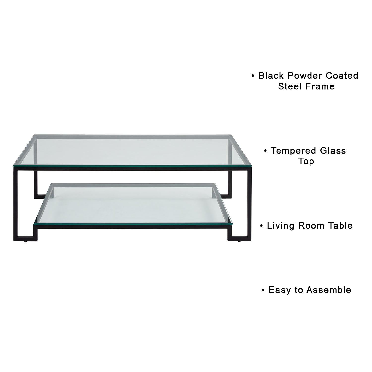 Table basse Krista noire