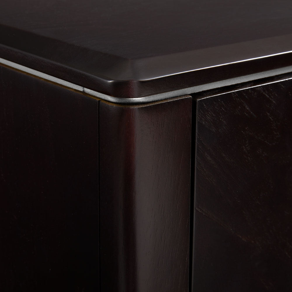 Colette Nightstand: Silver
