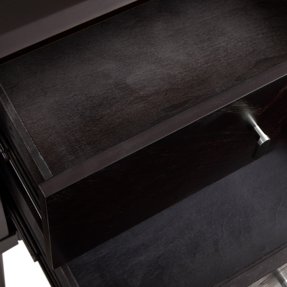 Colette Nightstand: Silver