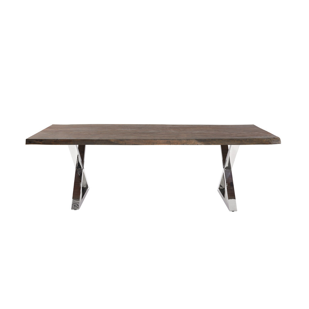 Table à manger en bois naturel de 84 po