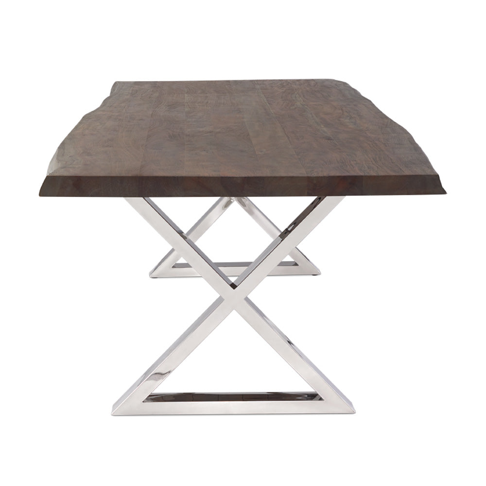 Table à manger en bois naturel de 84 po