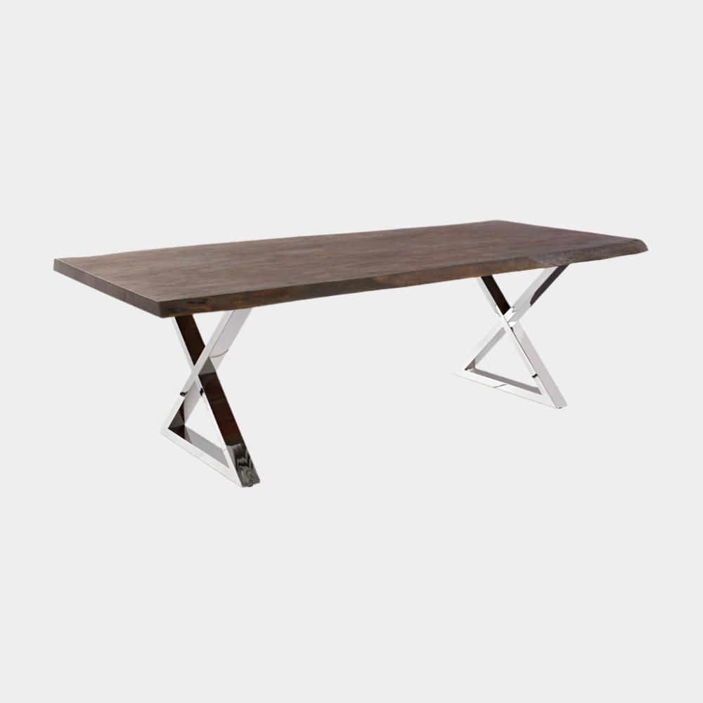 Table à manger en bois naturel de 84 po