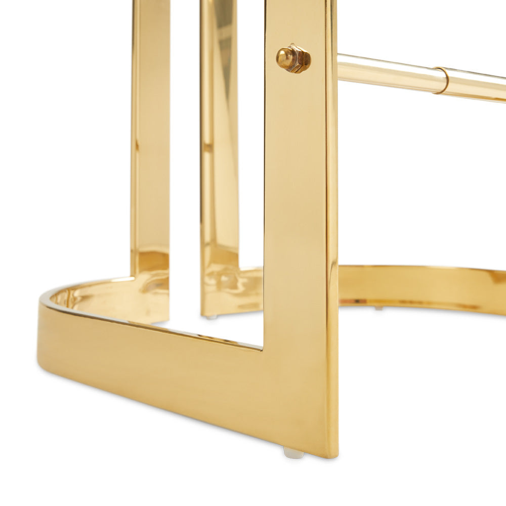 Majestic Gold Counter Chair: Black Velvet