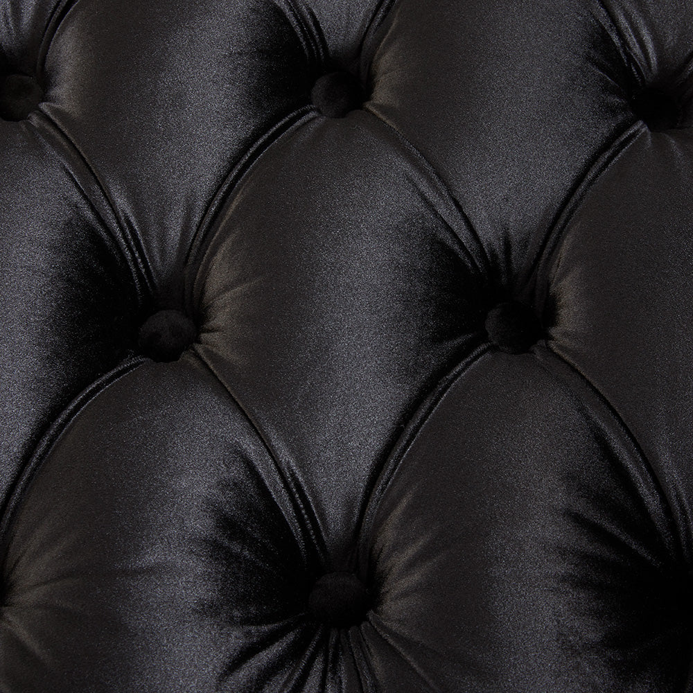 Majestic Gold Counter Chair: Black Velvet