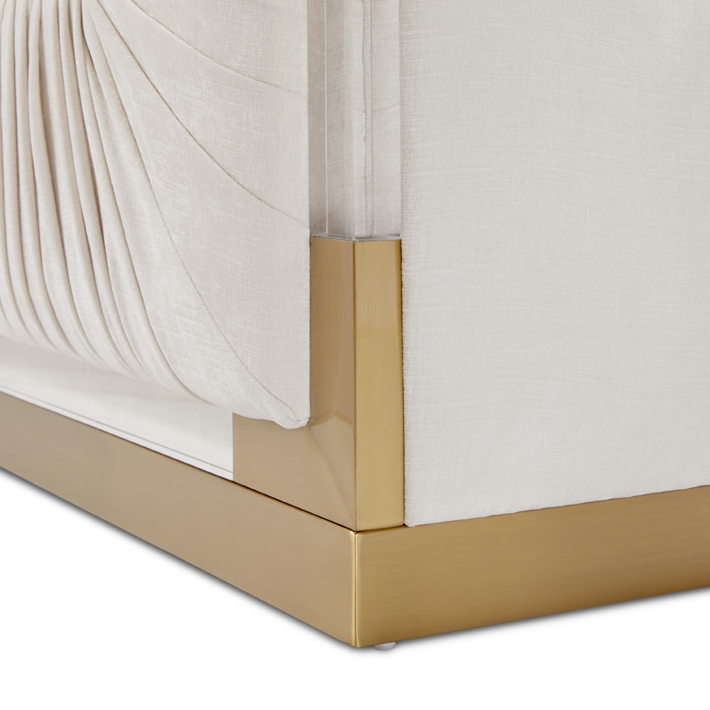 Fauteuil d'appoint Paloma Gold Contessa Vanille