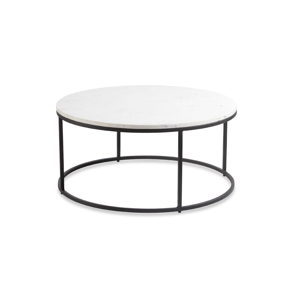 Tables basses gigognes Amelia - Finition noire (ensemble de 2)