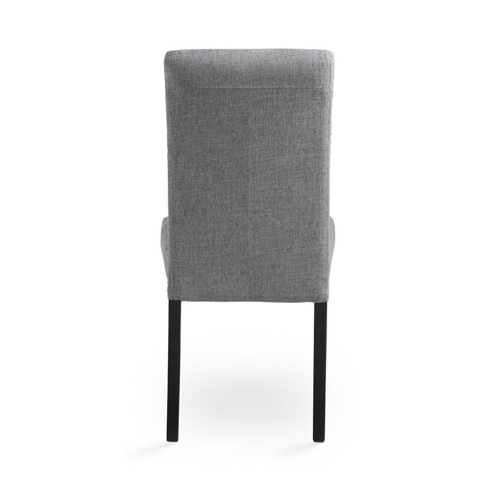 Chaise de salle à manger Scarpa en tissu ardoise