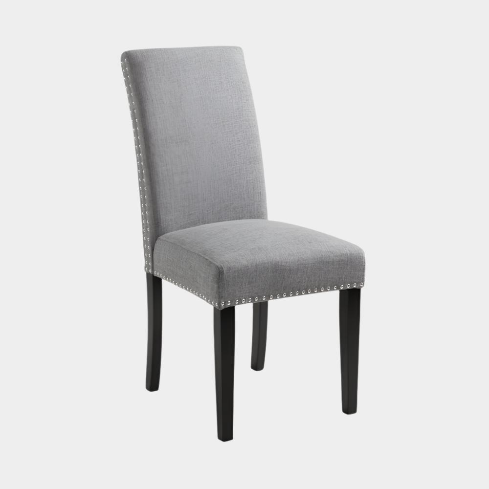 Chaise de salle à manger Scarpa en tissu ardoise