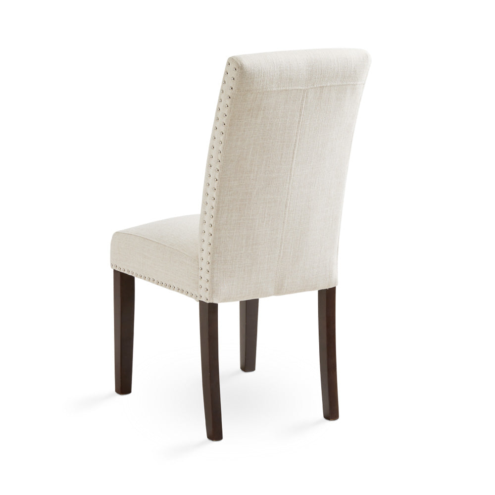 Chaise de salle à manger Scarpa en tissu beige