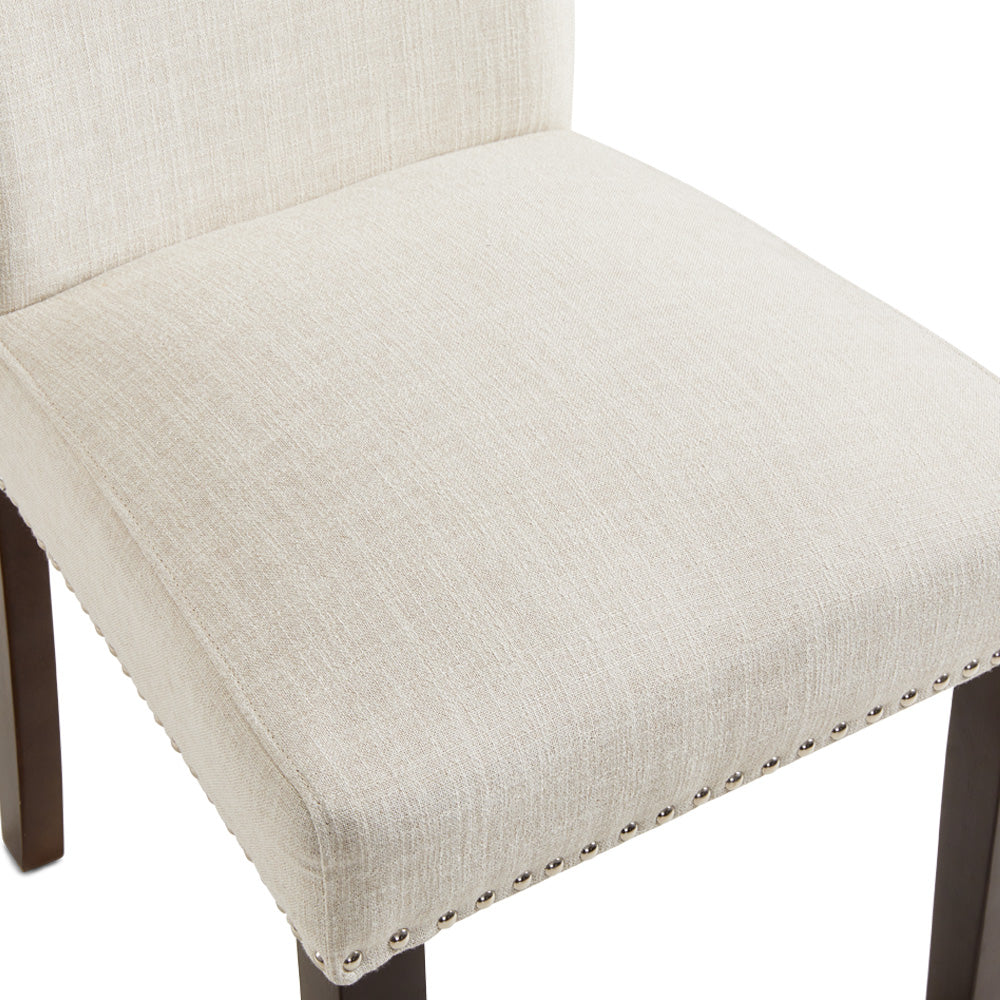 Chaise de salle à manger Scarpa en tissu beige