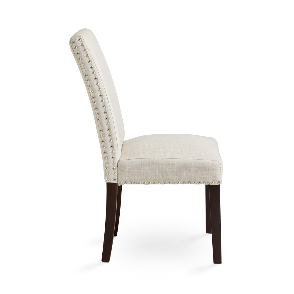 Chaise de salle à manger Scarpa en tissu beige