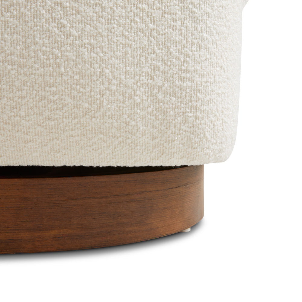 Liam Accent Chair: Boucle Fabric