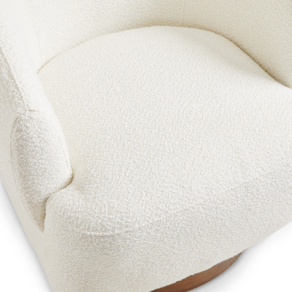 Liam Accent Chair: Boucle Fabric