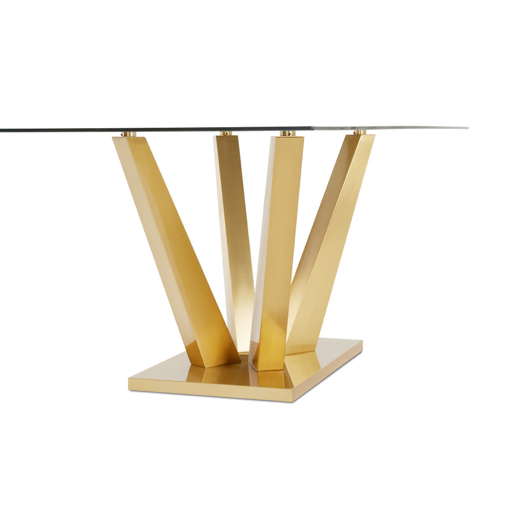 Table à manger Paolo dorée