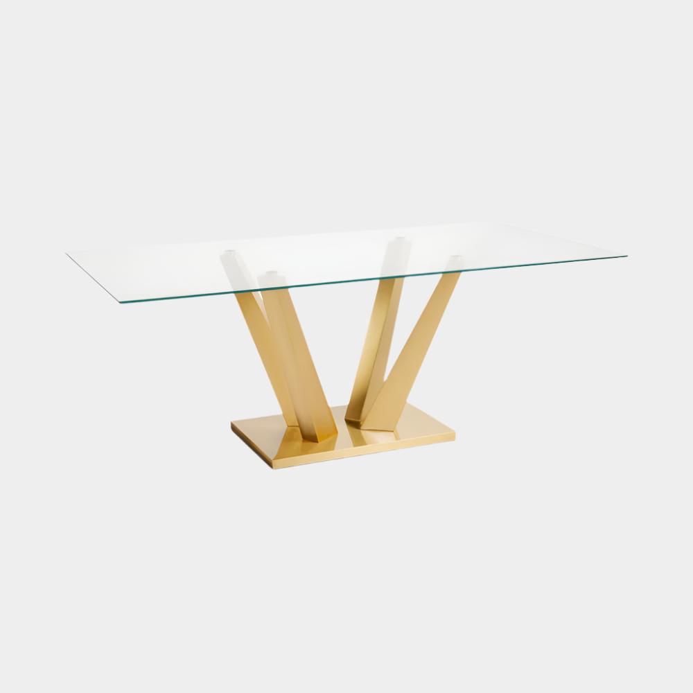 Table à manger Paolo dorée
