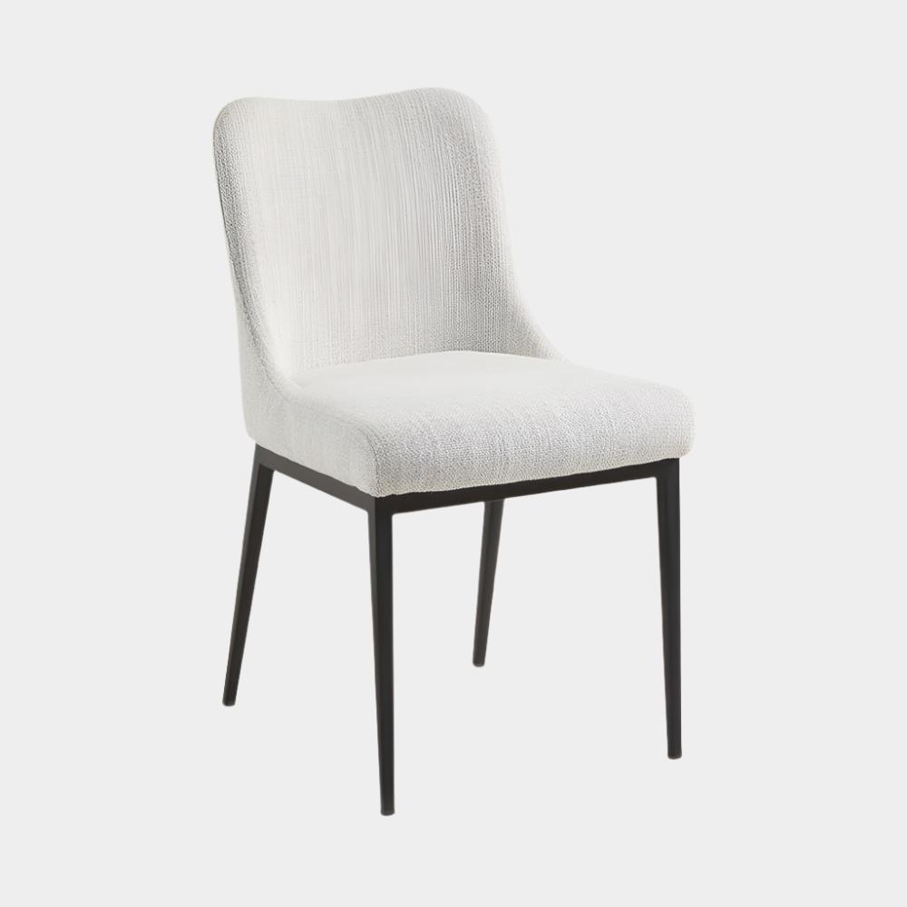 Chaise de salle à manger Maverick en lin beige